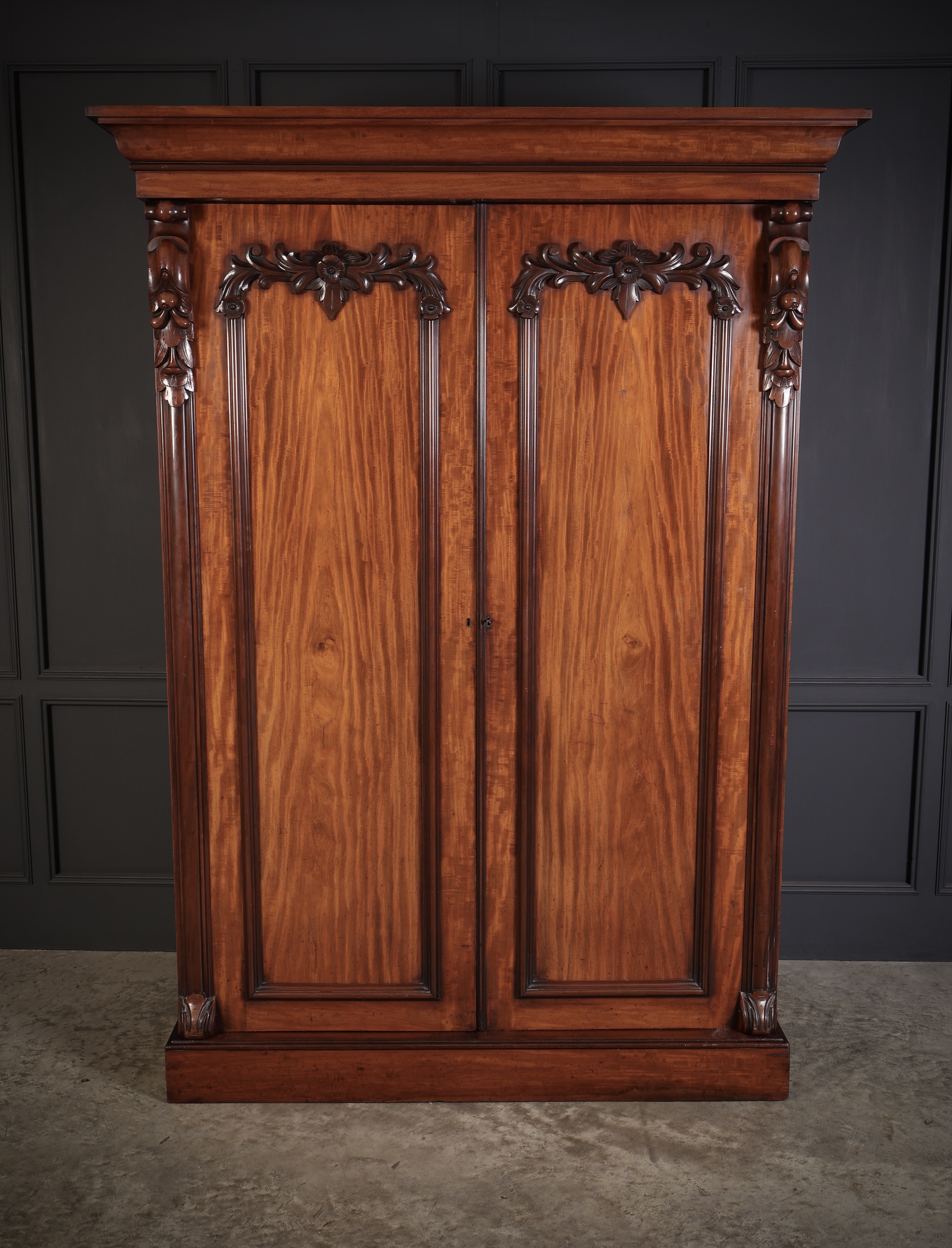 Victorian Mahogany Double Wardrobe - Image 5